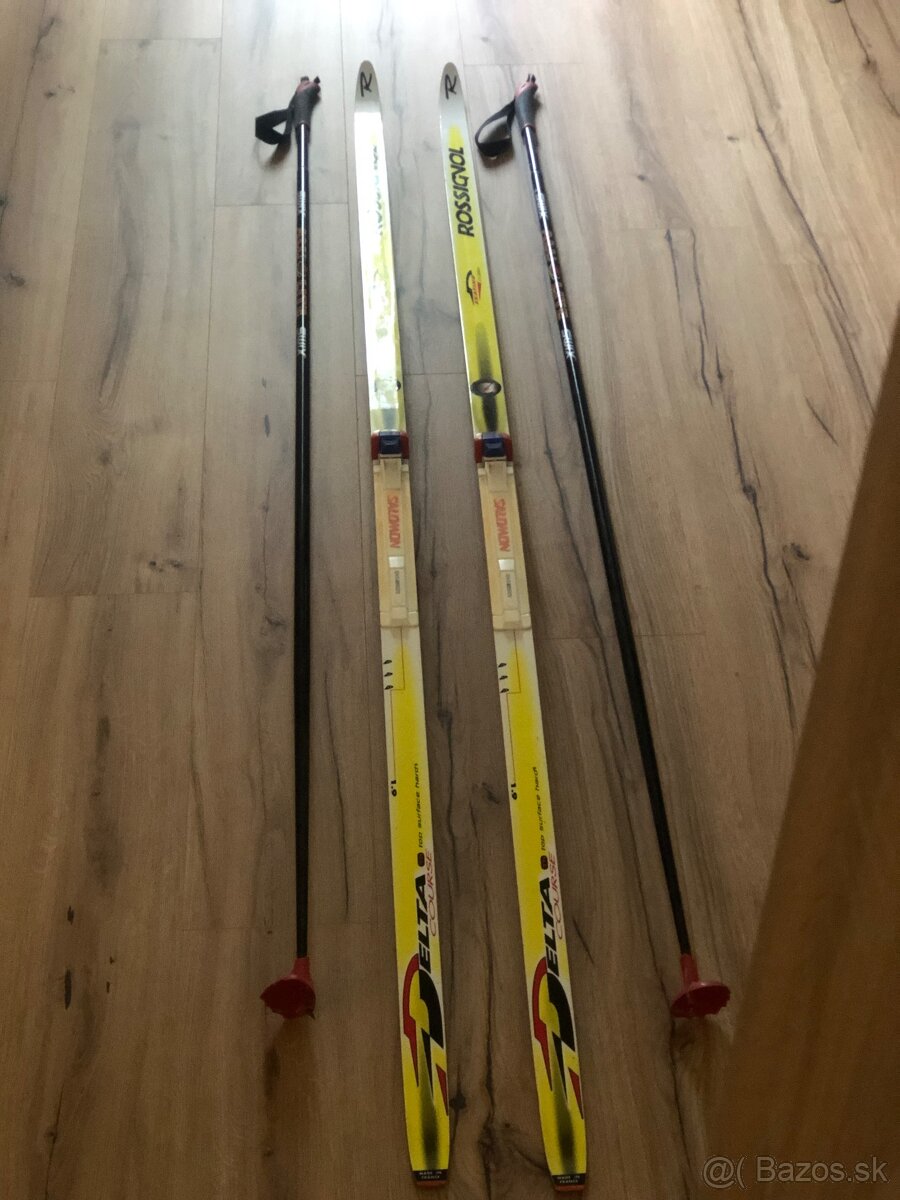 Bežky ROSSIGNOL  190cm +palice175cm