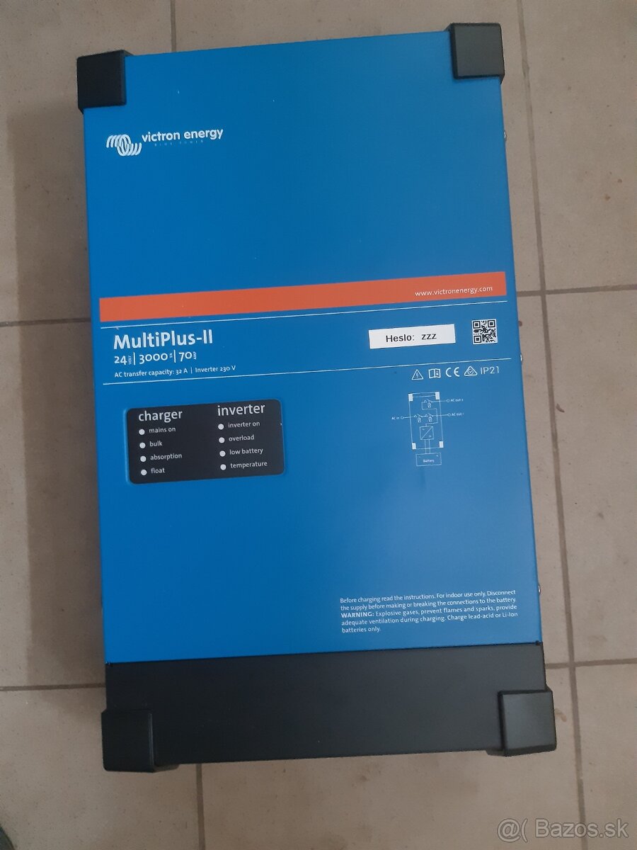 menič victron multiplus II 24V/230V, 3000VA