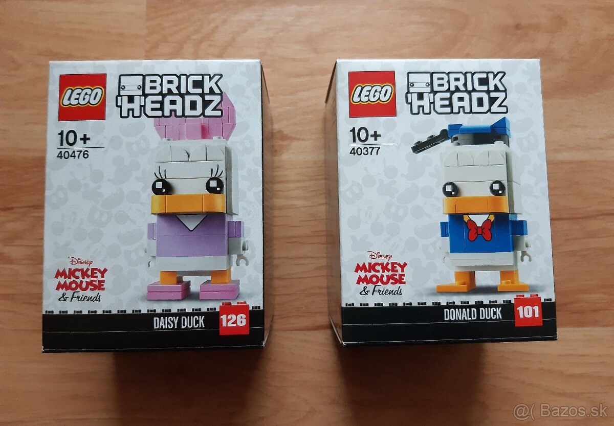 Predám LEGO BrickHeadz 40476 Kačka Daisy /40377 Káčer Donald