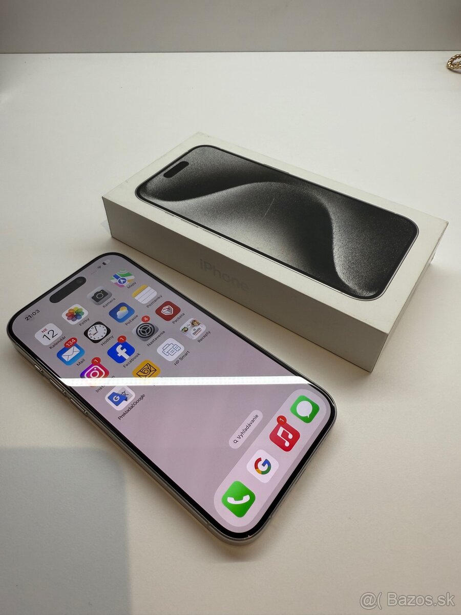 Iphone 15 pro white titanium 128GB