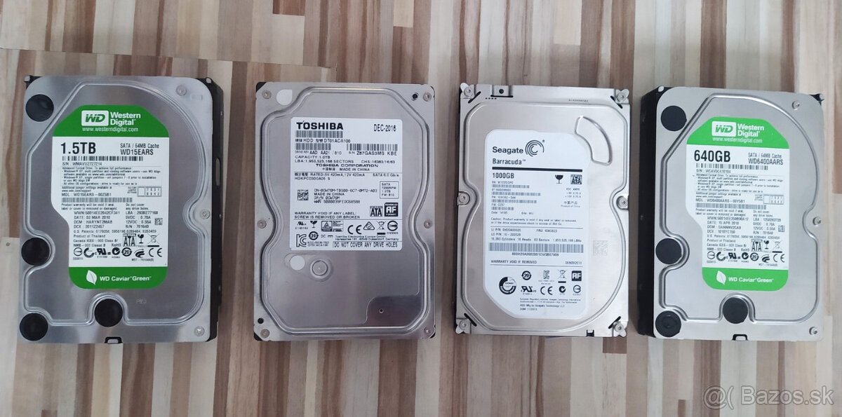 3.5" HDD 1.5TB-1TB-1TB-640GB 09-12