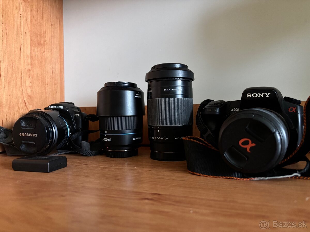 Sony a200 + Samsung NX11 s objektívmi - Michalovce | Bazoš.sk