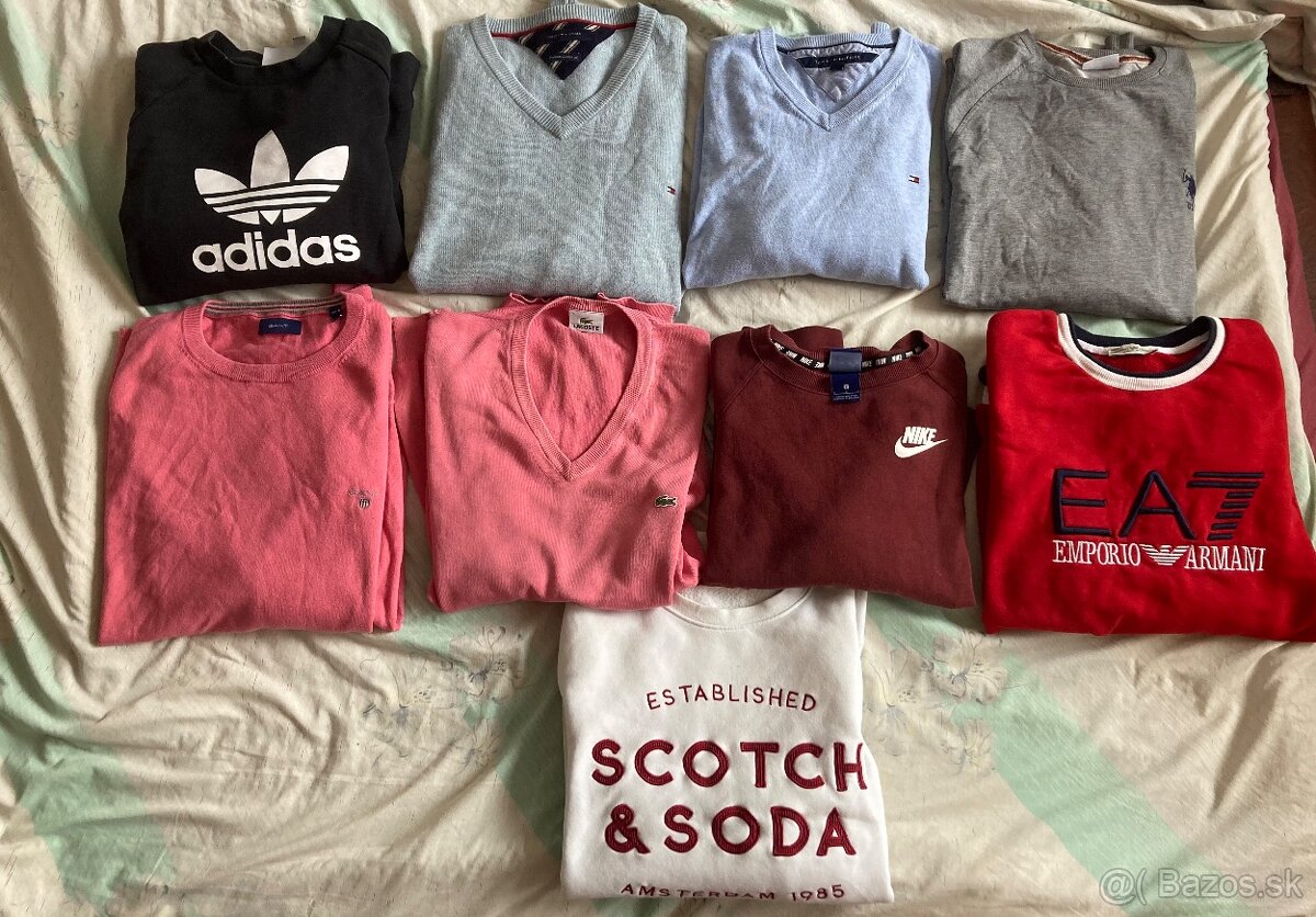 Svetre za 9€ Hilfiger Lacoste Gant Adidas..