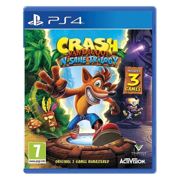 Predám novú hru CRASH BANDICOOT N SANE TRILOGY na PS4 ajPS5