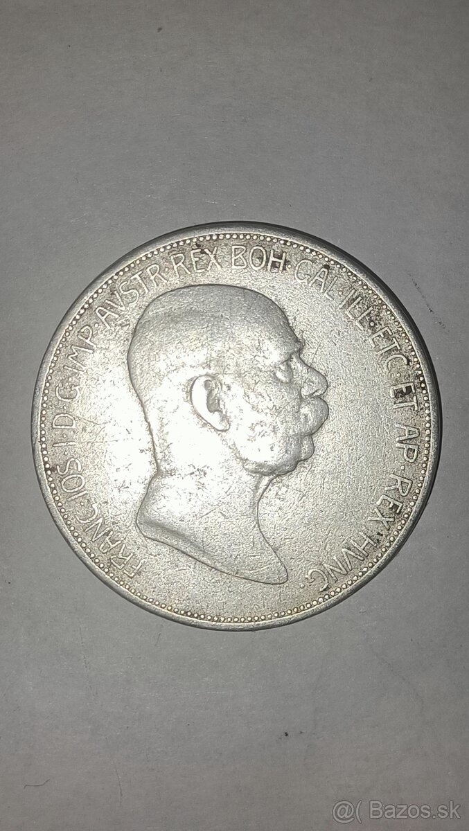 5 koruna 1908 jubilejná