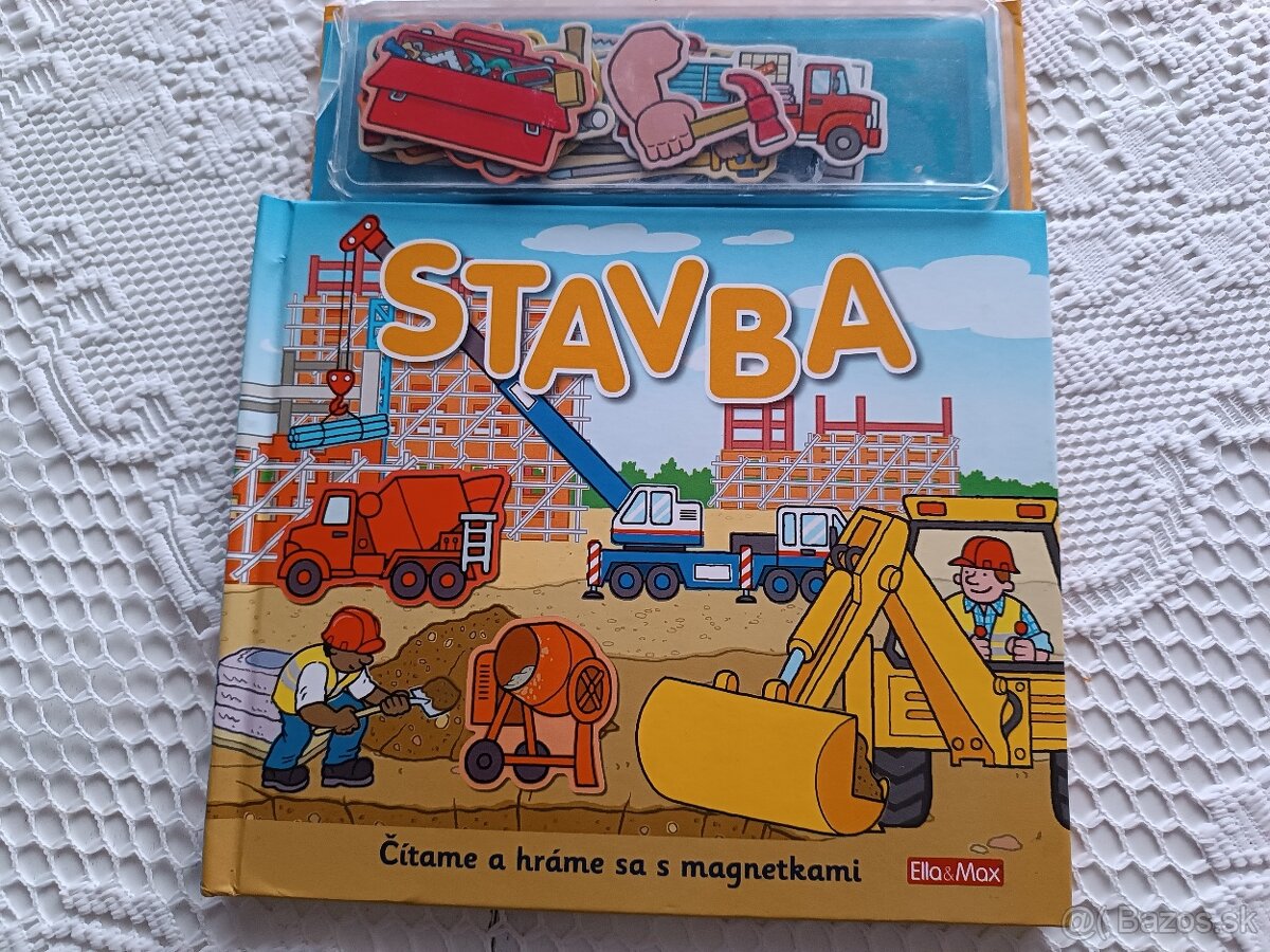 Stavba - kniha s magnetkami