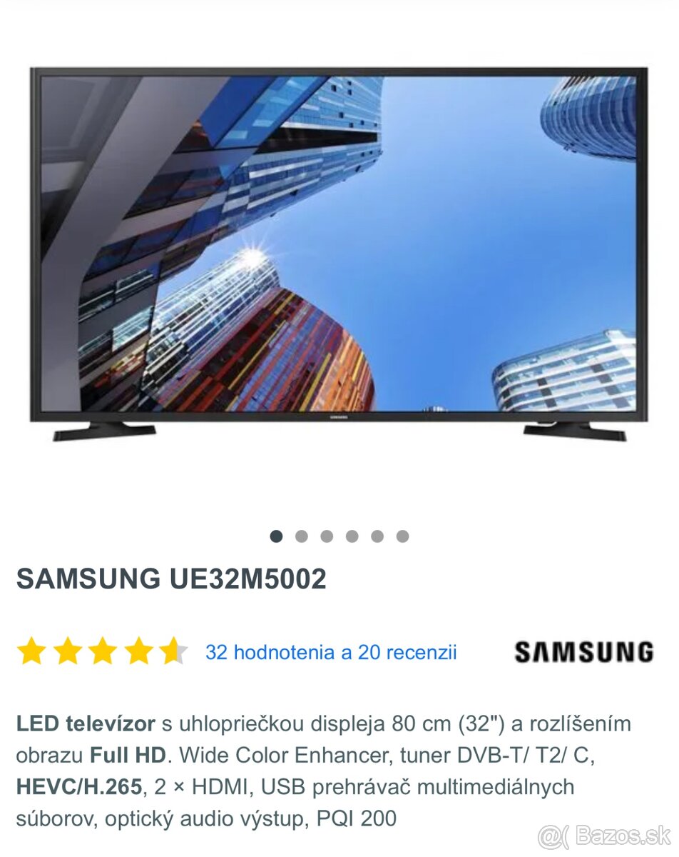 Predam tv SAMSUNG 80cm uhlopriečka