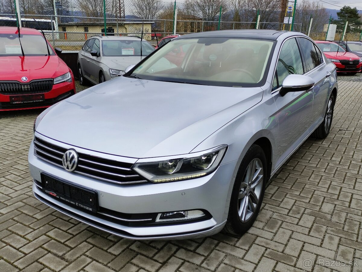 VW Passat B8 LED NAVI SENZORY VYHŘ.SEDAČKY PANORAMA