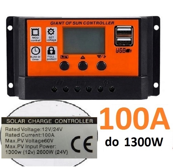 Novy solarny regulator - 100A do 60V