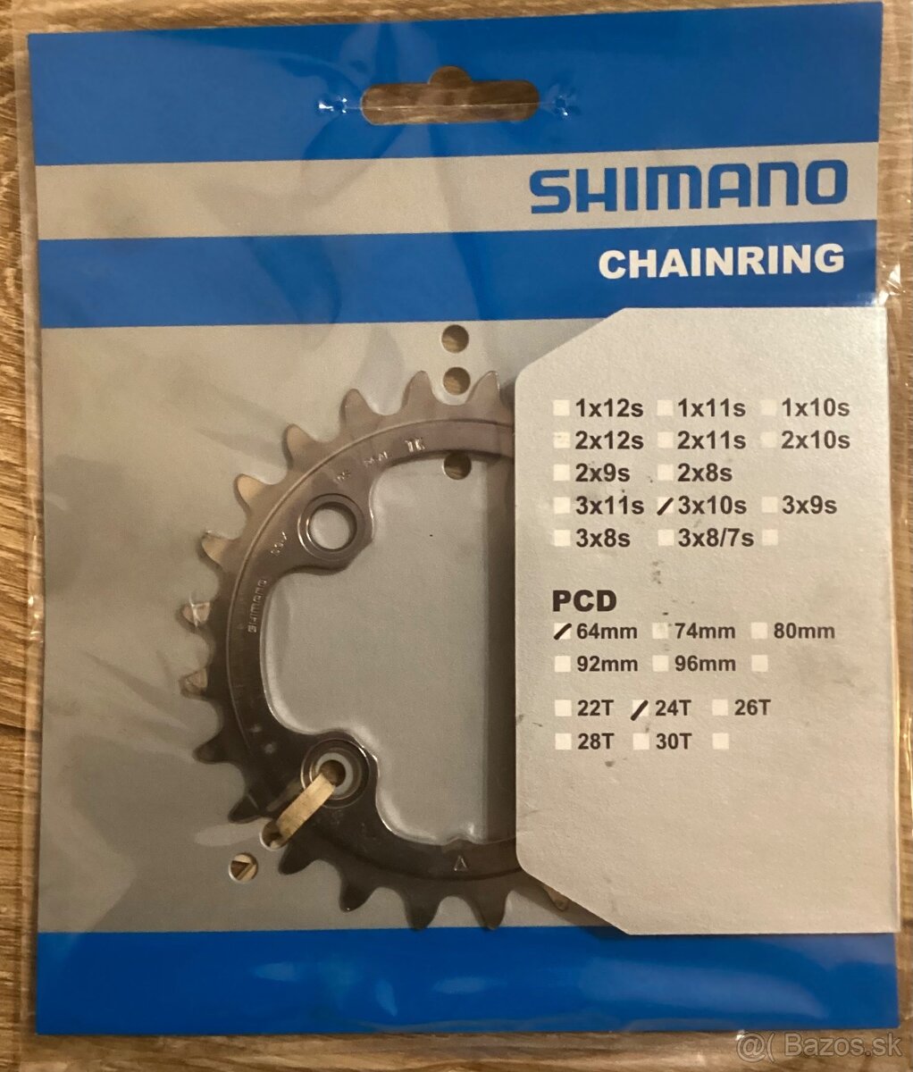 SHIMANO Prevodníky Deore XT M780 - 10 rýchlostný , 42-32-24