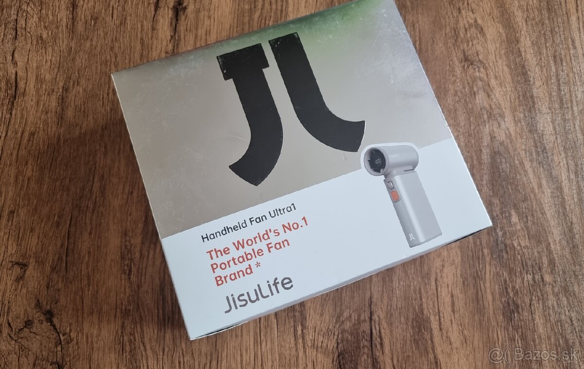 JISULIFE - prenosný ručný turbo ventilátor s LED displejom