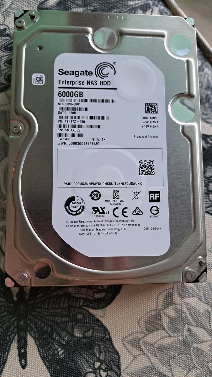 HDD Seagate Enterprise NAS HDD 6TB