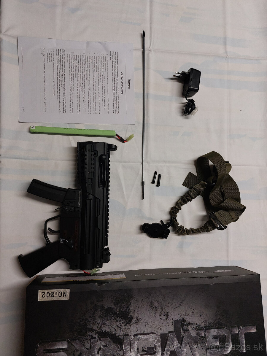 Elektrický airsoftový samopal MP5 od JG WORKS krátky