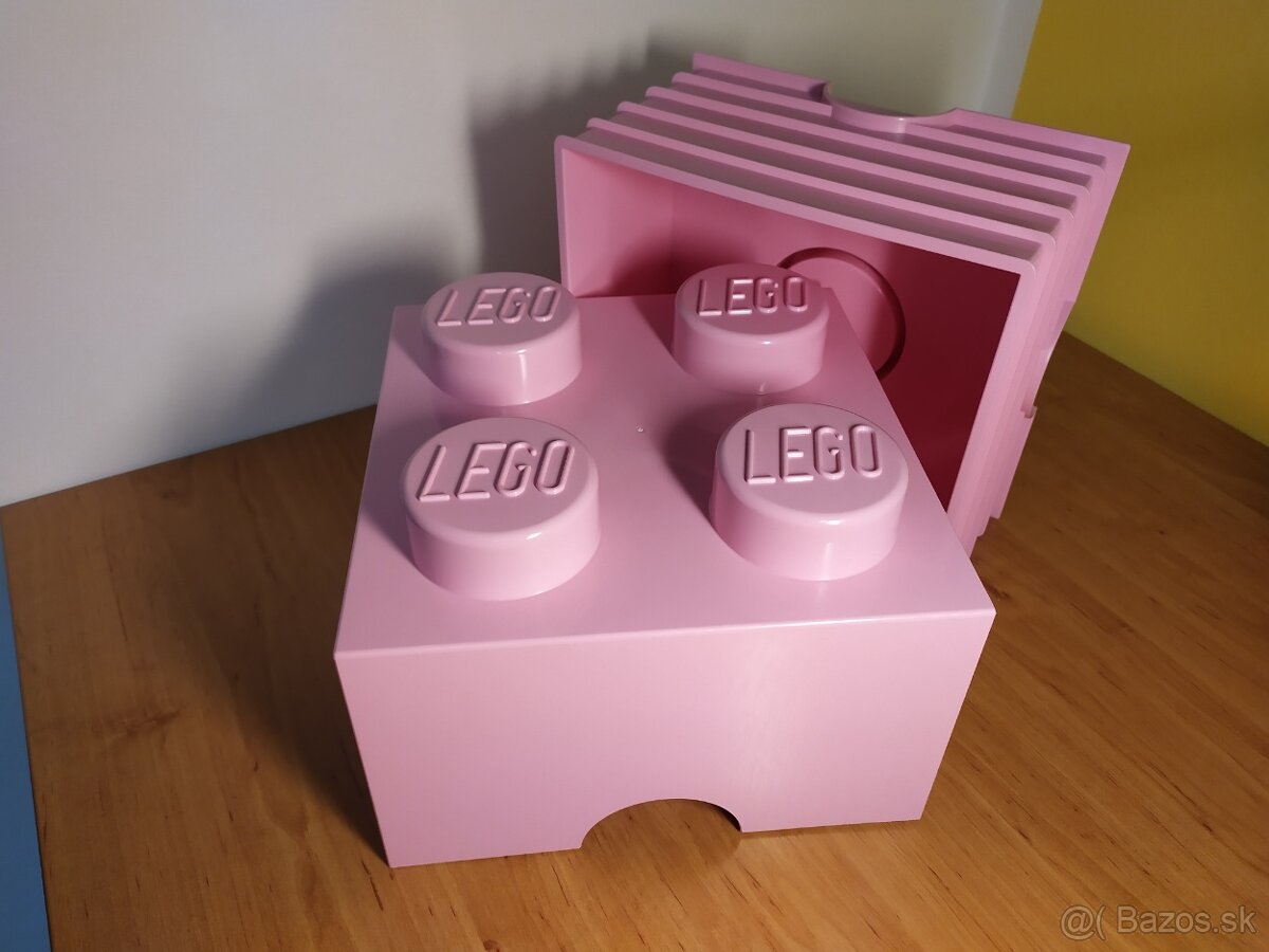 LEGO Kostka - BOX světle růžový