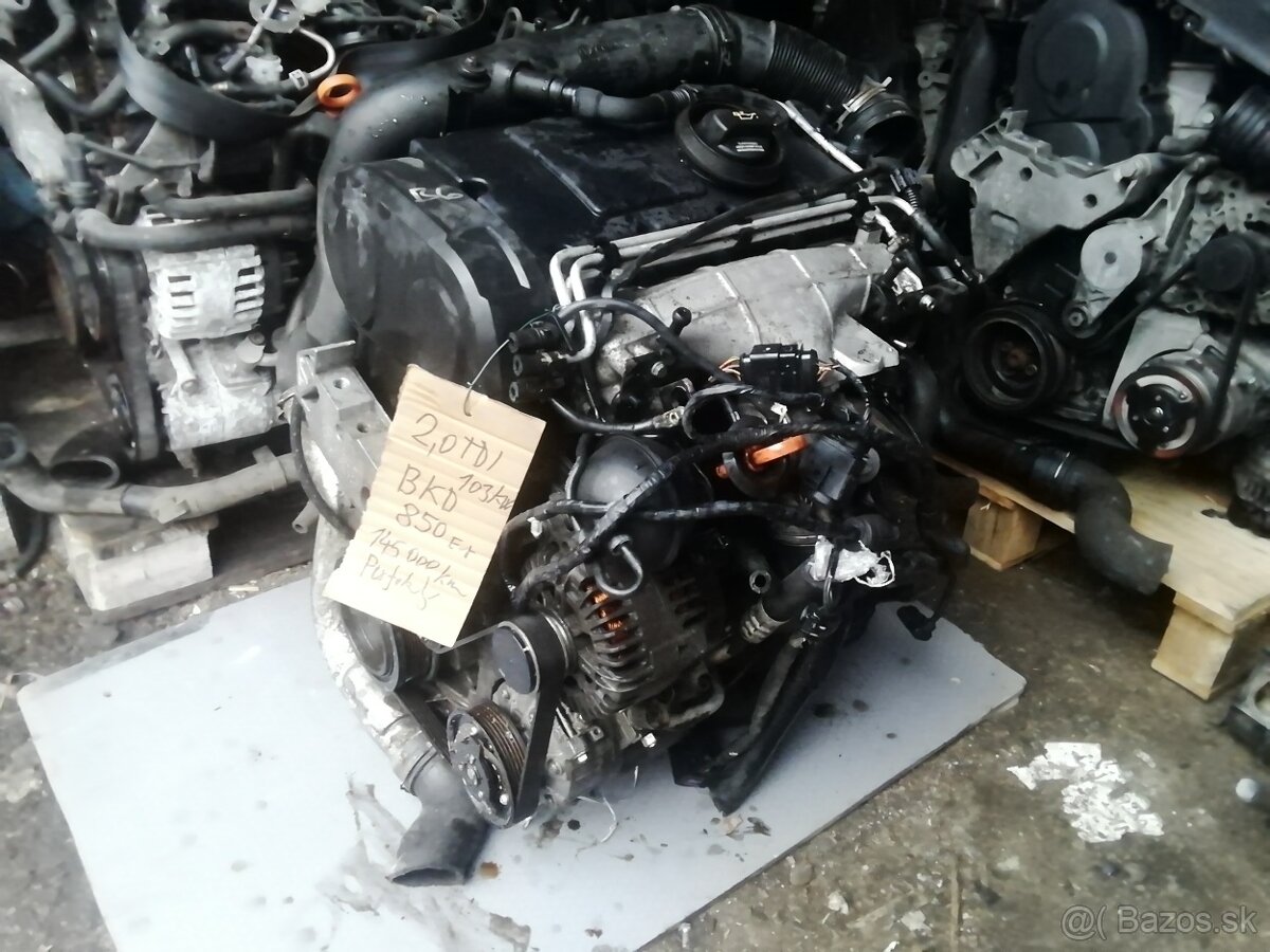 Motor 2,0 tdi 103 kW cod BKD volkswagen group