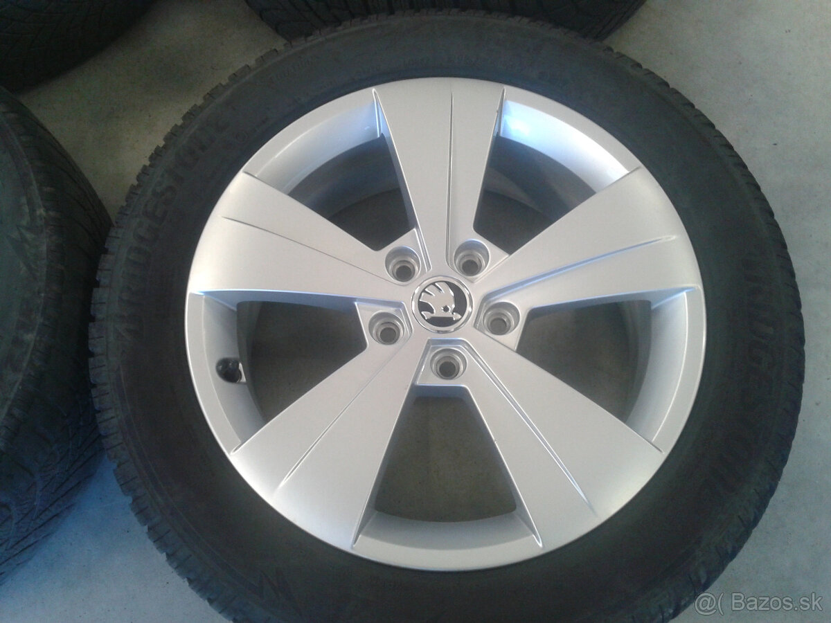 Sada ALU 5x112 R17 6,5J ET41 ORIG SKODA SUPERB