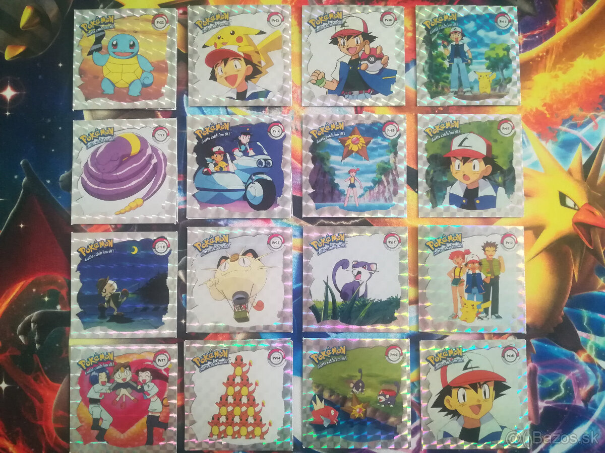 Pokemon ArtBox NINTENDO 1999 samolepky