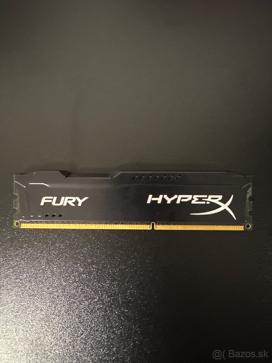 Pamäť RAM 4GB DDR3 1600MHz CL10 Kingston HyperX Fury čierna