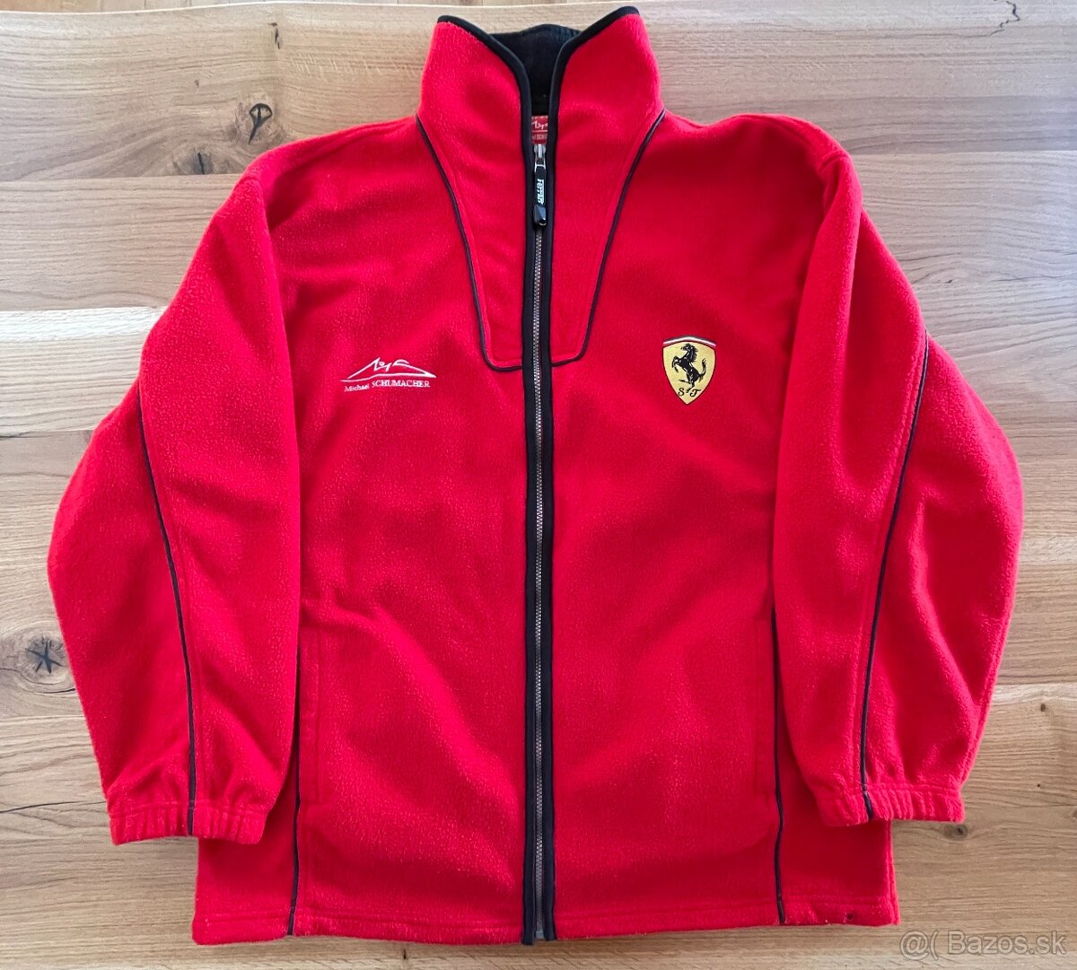 vintage Ferrari Michael Schumacher fleece mikina/bunda