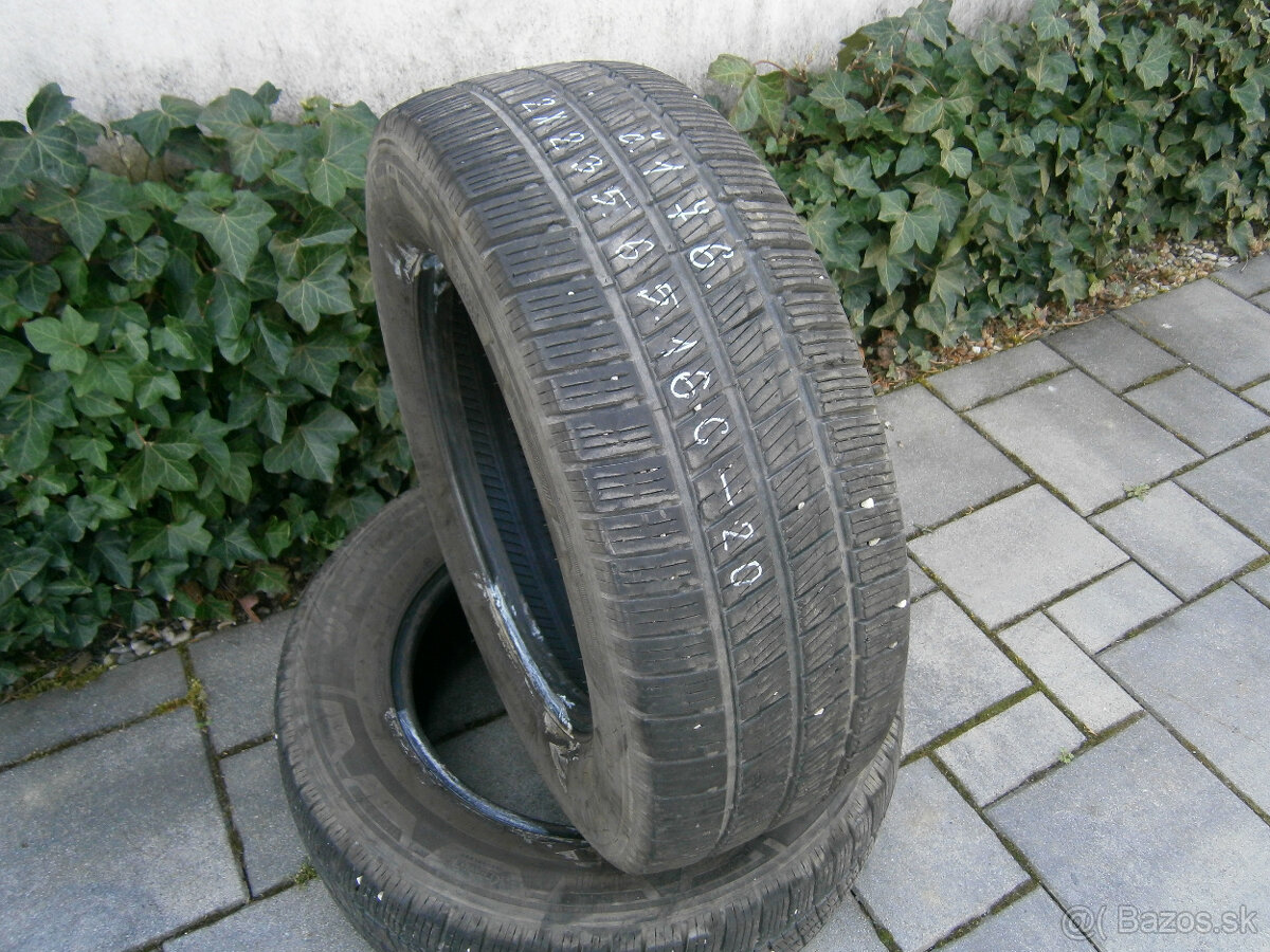 Predám 2x celoročné pneu Hankook 235/65 R16C 115/113R