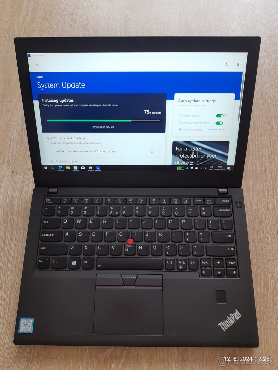 Predam Lenovo Thinkpad x270 dotyk