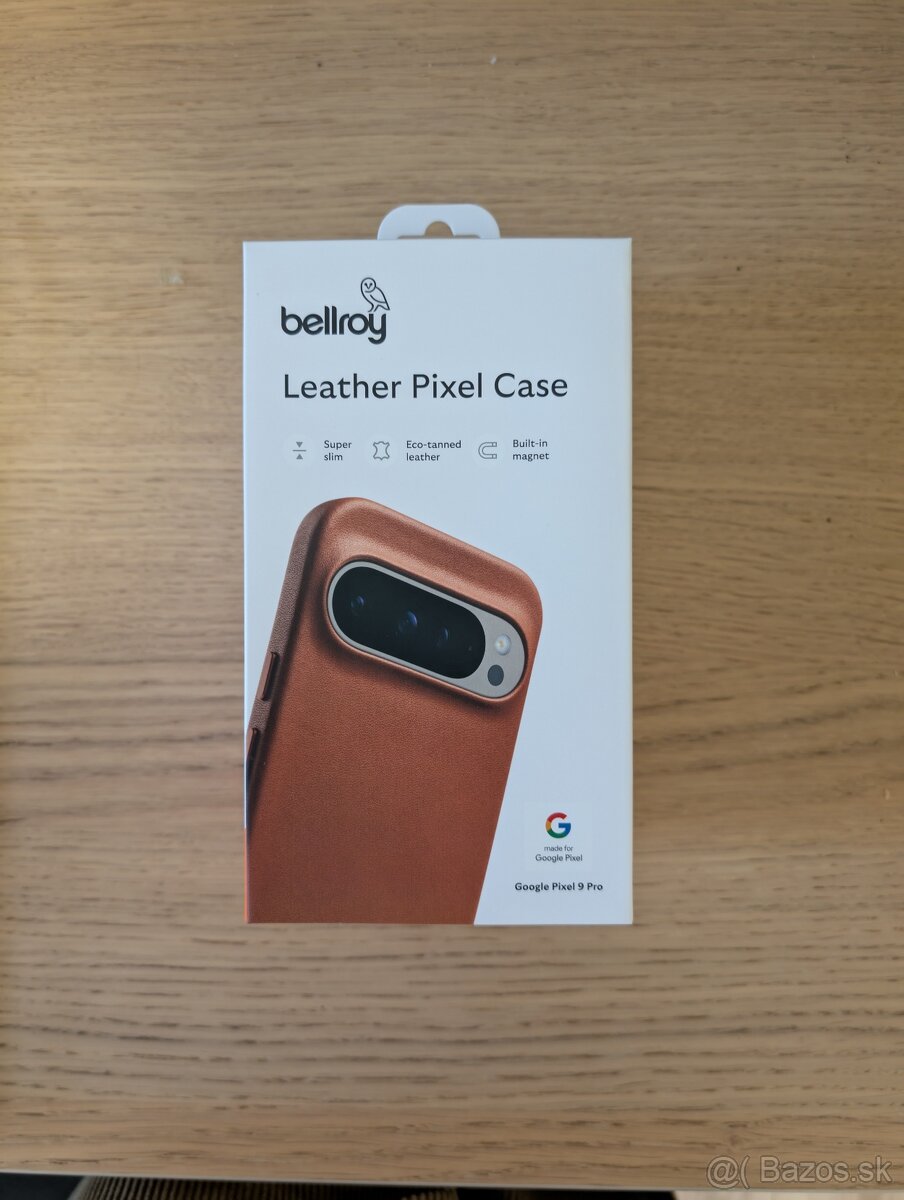 Bellroy Kožený kryt na Pixel 9 Pro - Terracotta