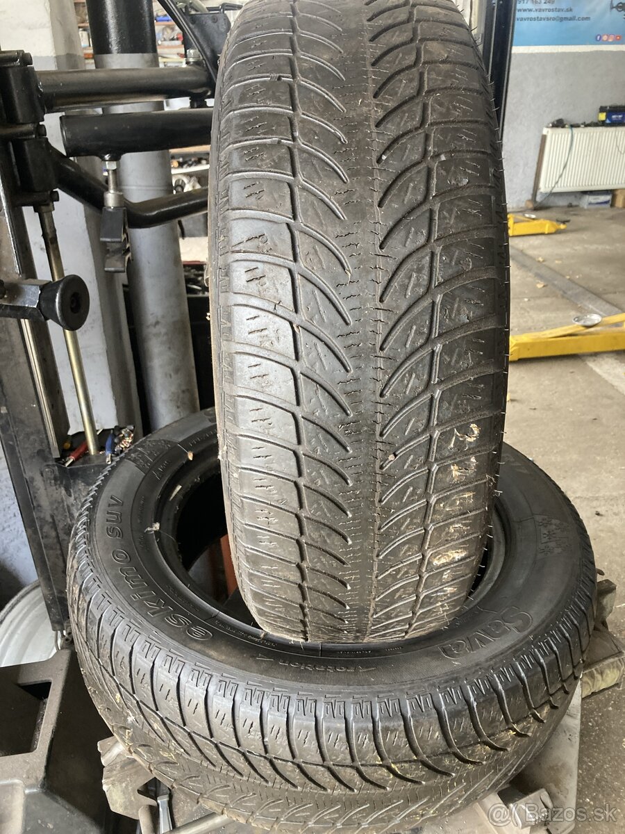 Zimné pneu 2ks 225/65R17 viem aj prezuť