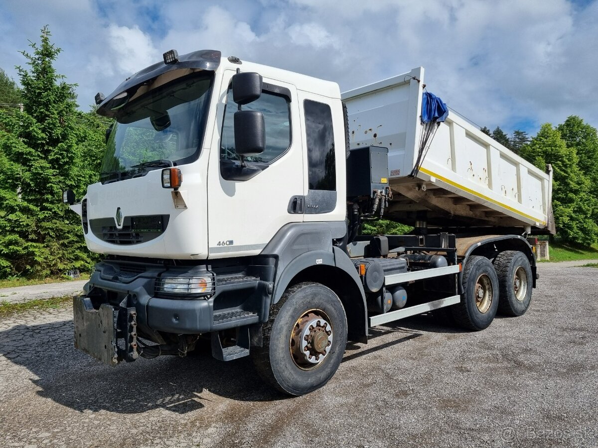 Renault KERAX 6x6 nosič výmenných nadstavieb - sklápač