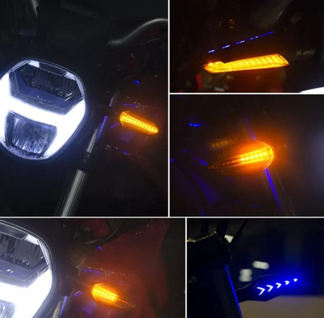 Led dynamické smerovky na motocykel