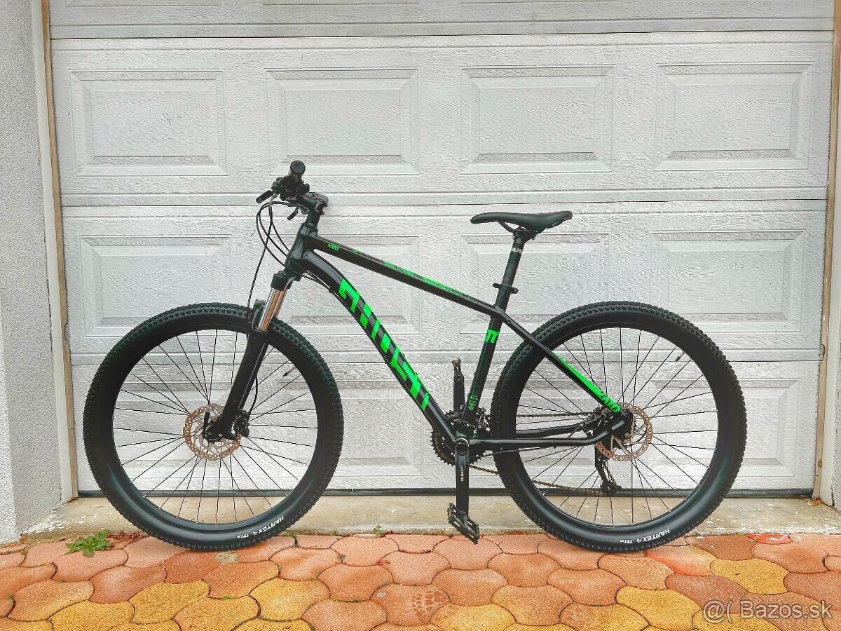 Bicykel GHOST KATO 4.9 NIGHT BLACK / RIOT GREEN 27,5 / M /