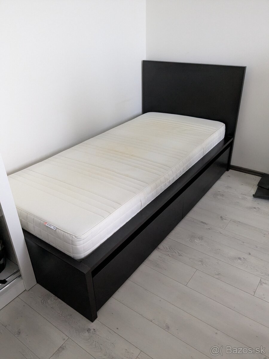 Ikea Malm 90x200 + Matrac Matrand 90x200cm