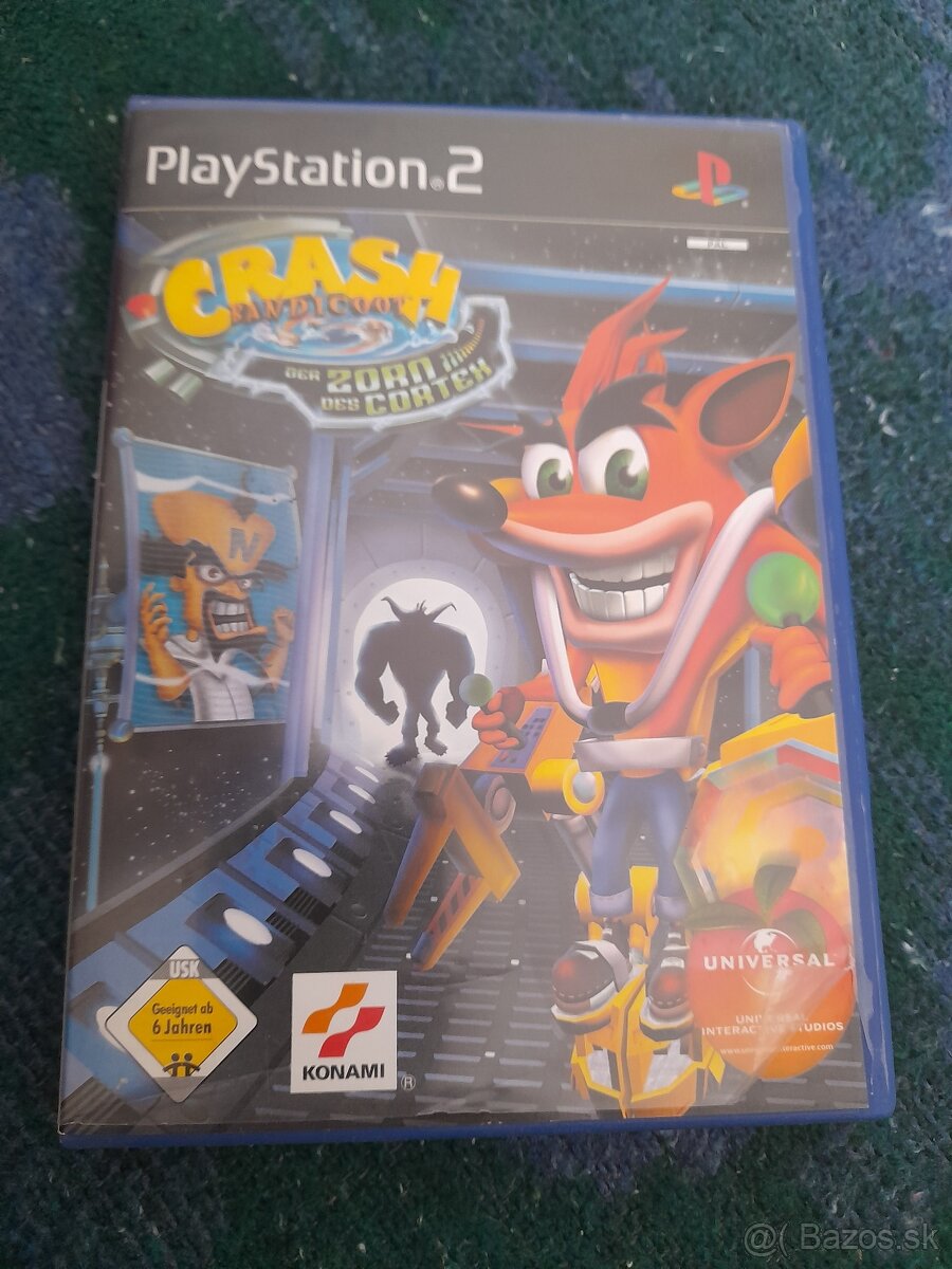 Predám playstation 2 crash  cortex