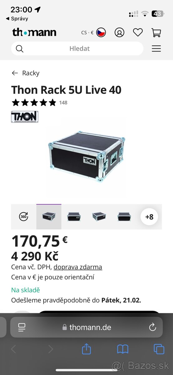 Rack Case Thon 5U + Šuflík