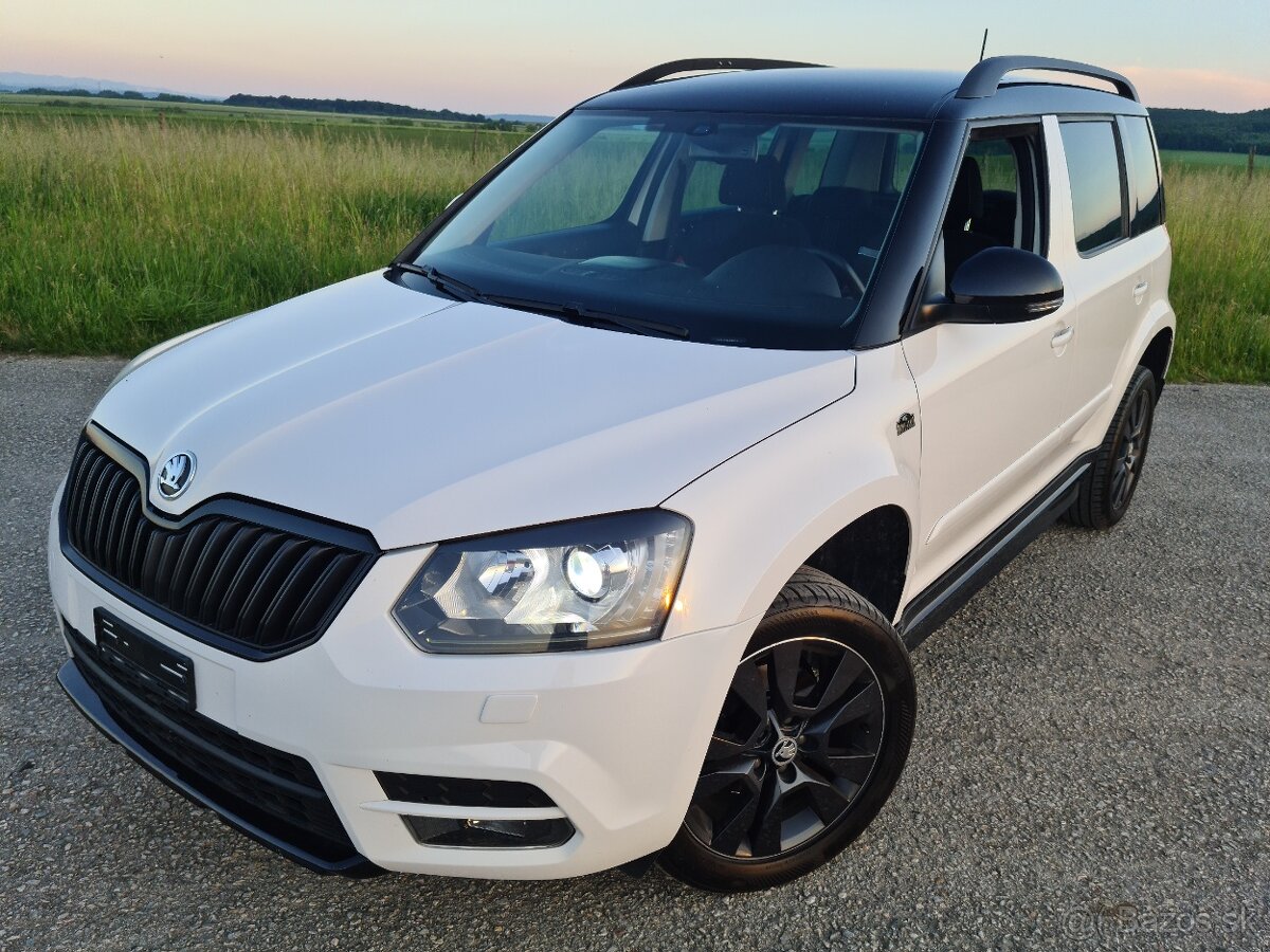 Škoda Yeti 1.4TSI 110KW 4X4 DSG Monte Carlo Black-White