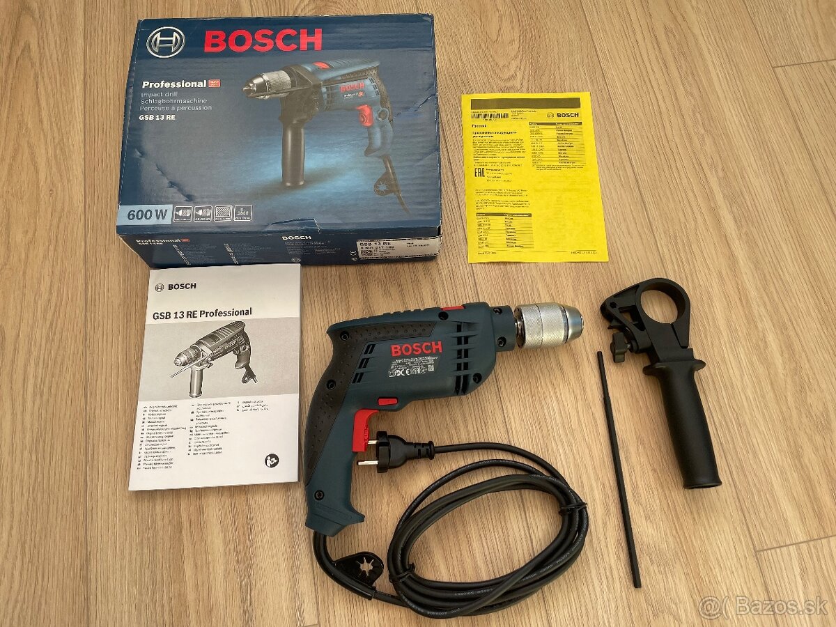 Nová vŕtačka Bosch GSB 13 RE PROFESSIONAL 0.601.217.100