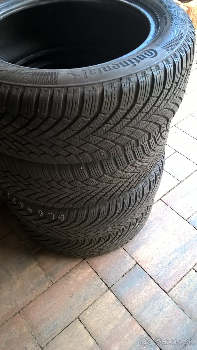 ZIMNÉ 205/55 R16 91H 4 ks CONTINENTAL cca 7 mm LEN 35,-€/kus