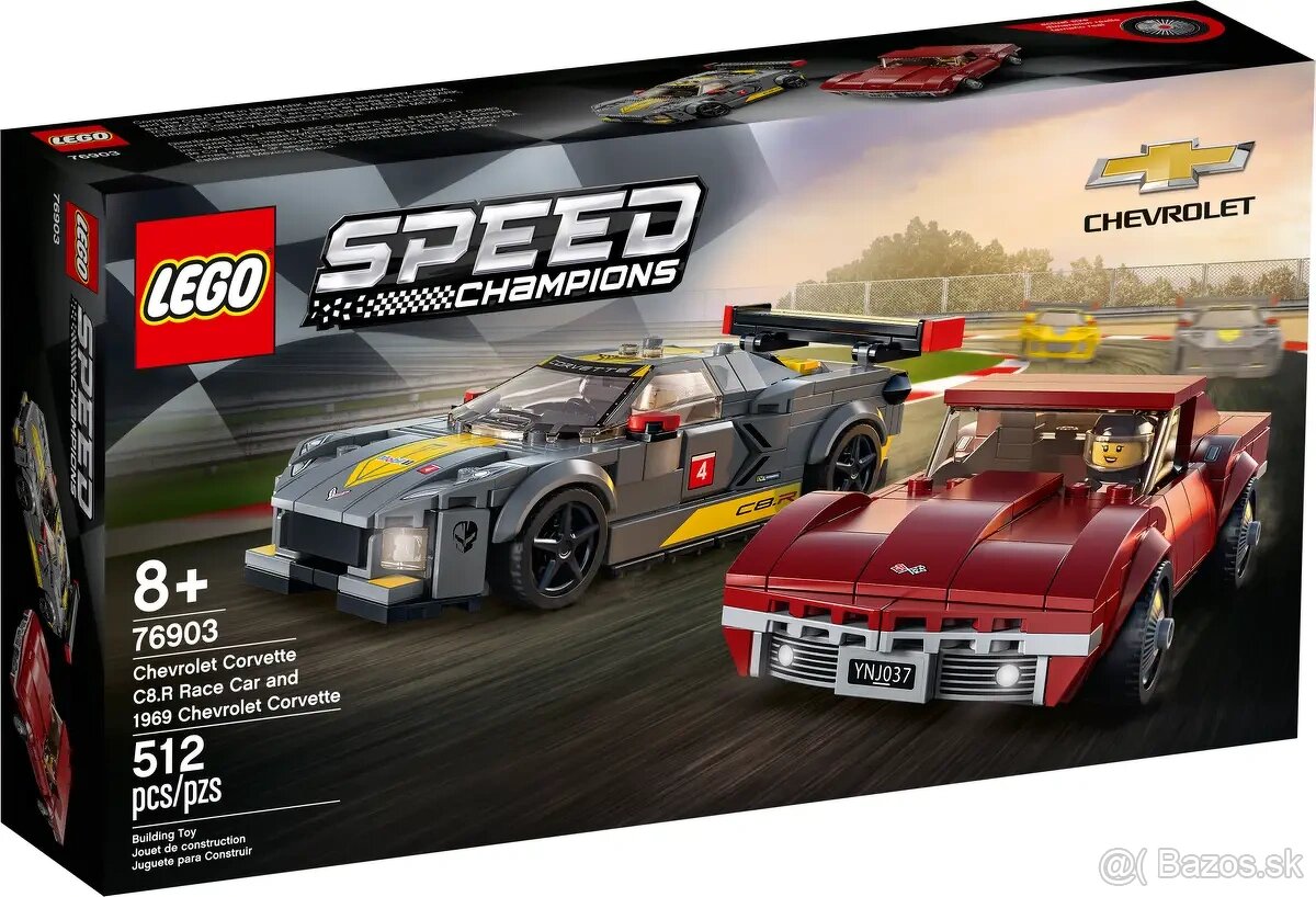 LEGO Speed Chevrolet Corvette C8.R a 1969 Chevrolet Corvette