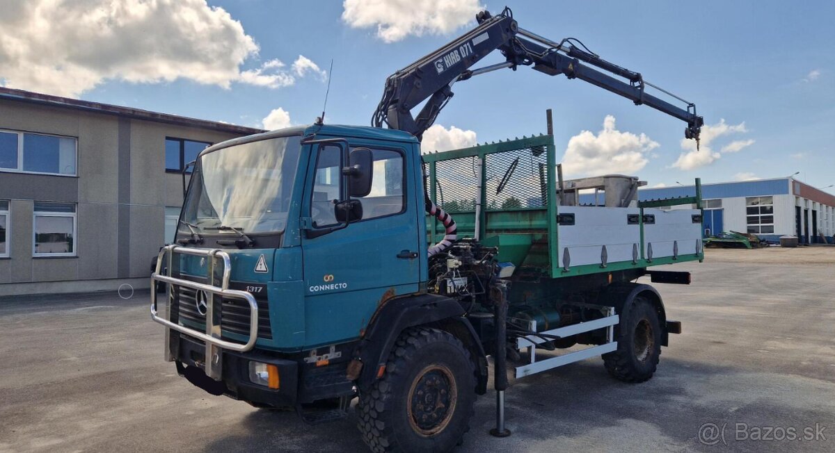 Mercedes 1317 4x4 s hydr. ruk. HIAB 071 rv:1998