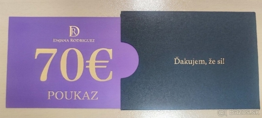 Poukaz na 70€ ❤️ na e-shope Dajana Rodriguez ❤️ ZADARMO