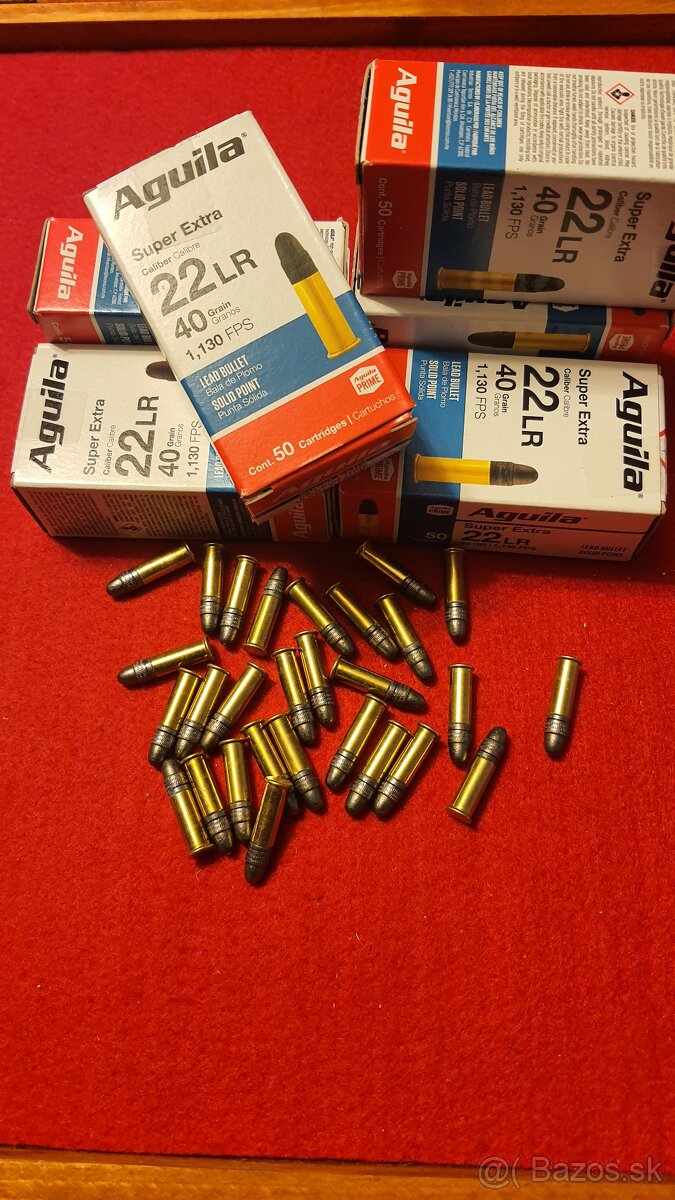 Strelivo naboje 22LR, .22LR, 22 LR Aguila super extra