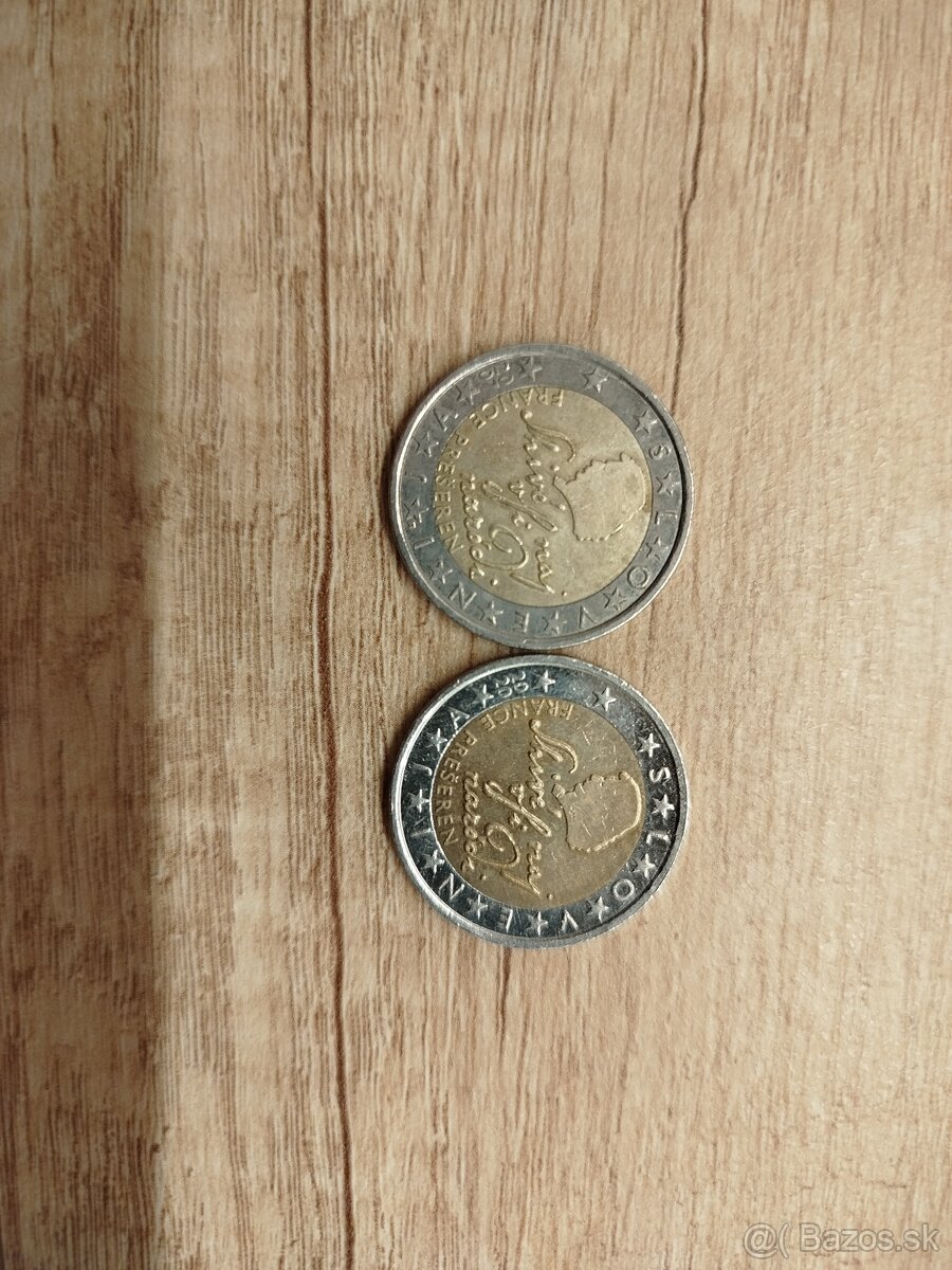 2 euro France Prešeren