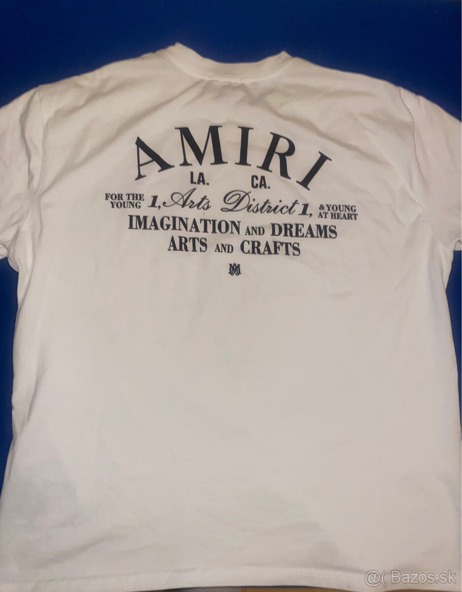 Amiri White logo-print cotton T-shirt