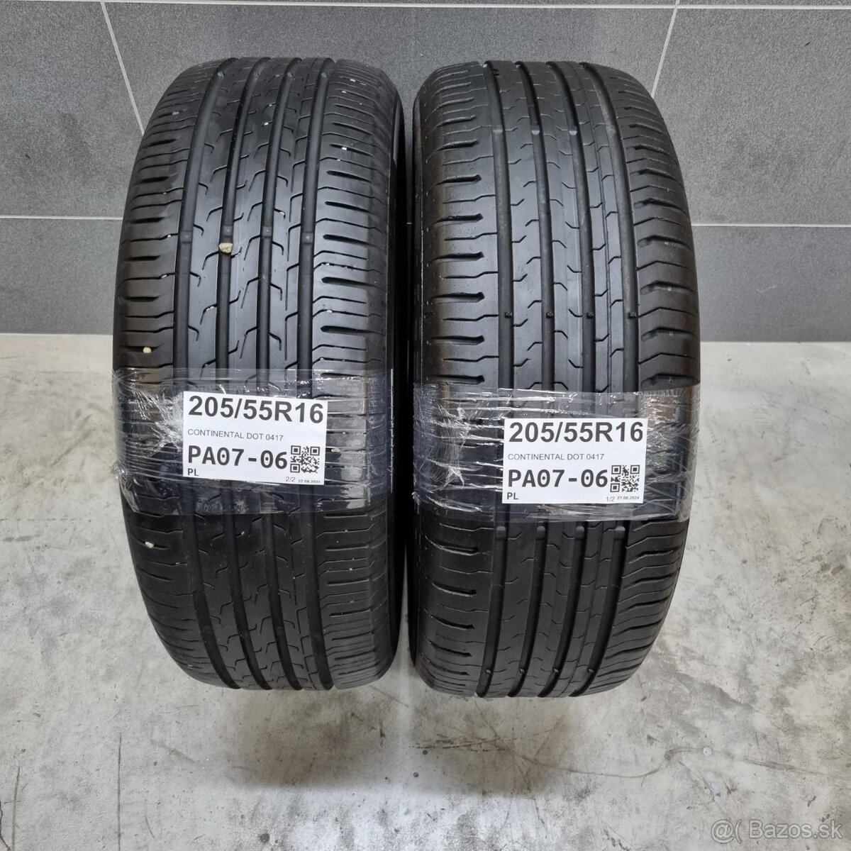 Letné pneumatiky 205/55 R16 CONTINENTAL DOT0417