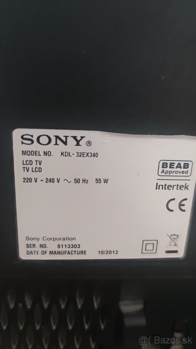 LCD tv Sony  KDL 32 EX 340