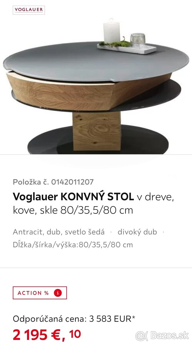 Stolík do obývačky 80cm