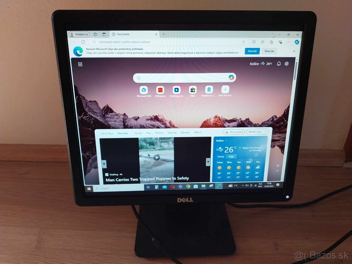 Predám použivaný 17" LCD monitor DELL E1715S