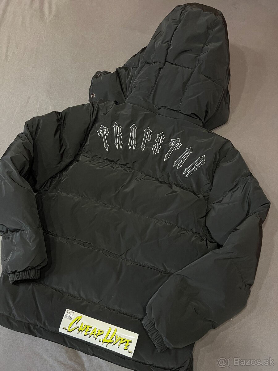 Black Trapstar Irongate Detachable Hooded Puffer Jacket