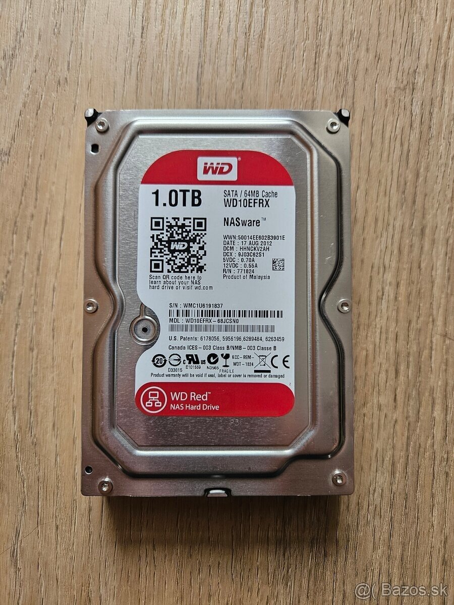 HDD 3,5" 1TB SATA WD Red