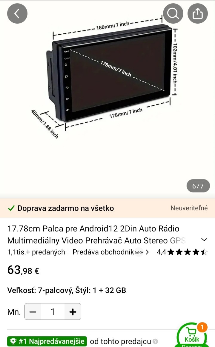 Predám autoradio