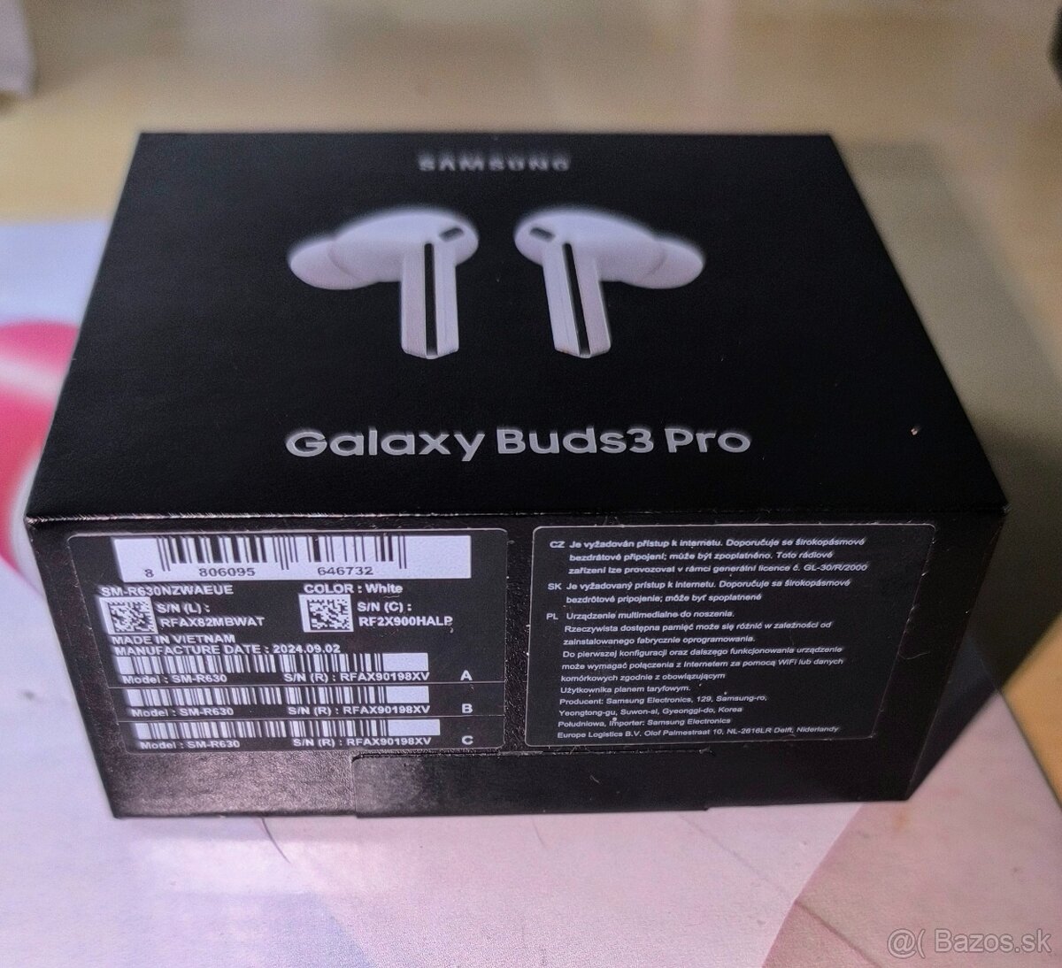 Samsung Galaxy Buds3 Pro Biele